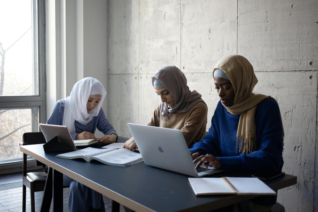 Student studying abroad in a prestigious university